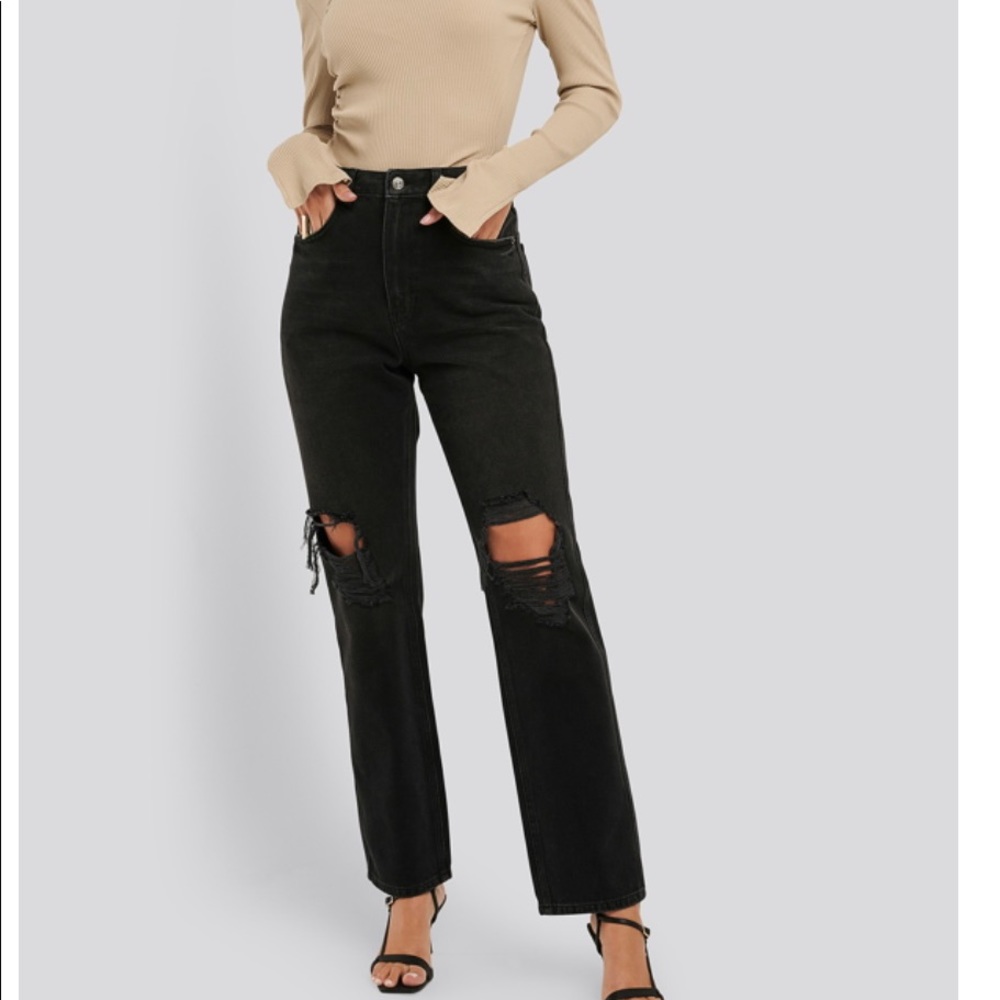Na-kd Fashion Distressed Straight Fit Jeans